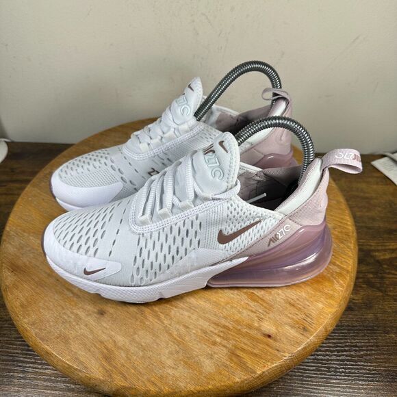 Nike Air Max 270 White Platinum Violet Women's Size 6.5 Shoe Sneakers AH6789-120 - Picture 3 of 9